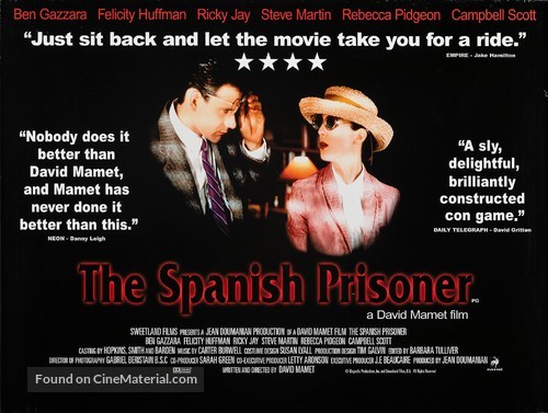 The Spanish Prisoner - British Movie Poster