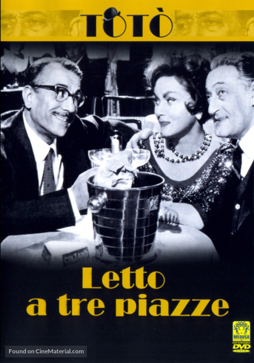 Letto a tre piazze - Italian DVD movie cover