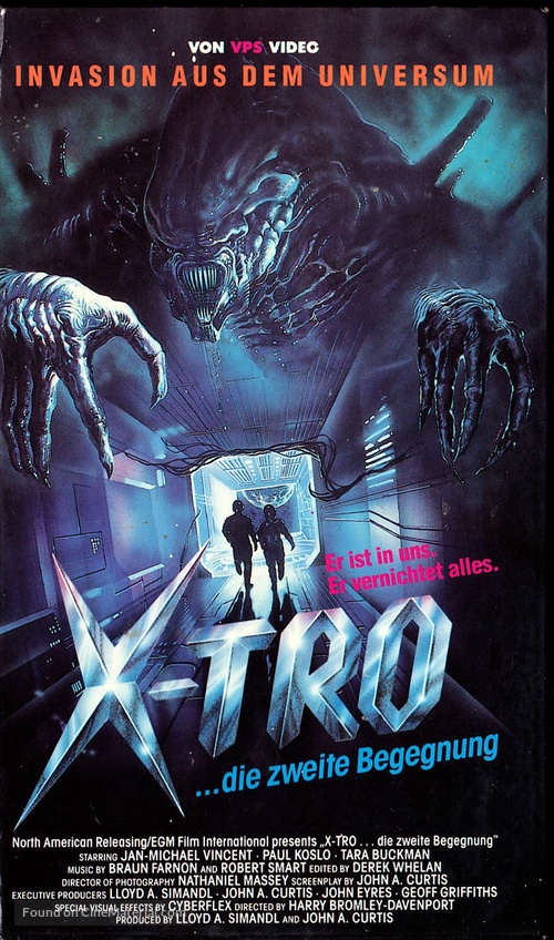 Xtro II: The Second Encounter - German VHS movie cover
