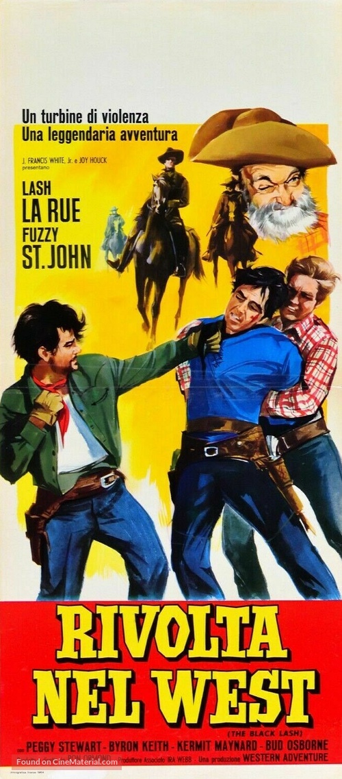 The Black Lash - Italian Movie Poster