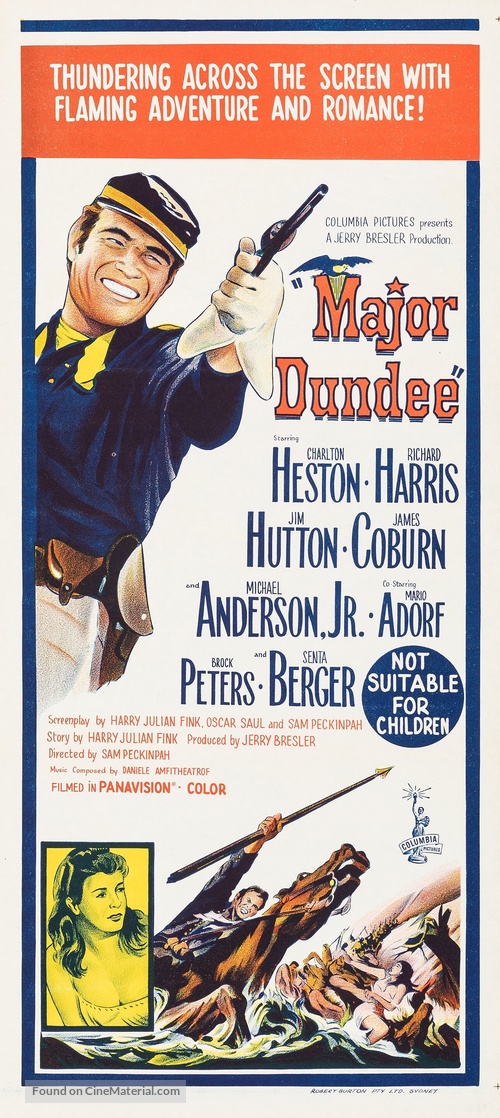 Major Dundee - Australian Movie Poster