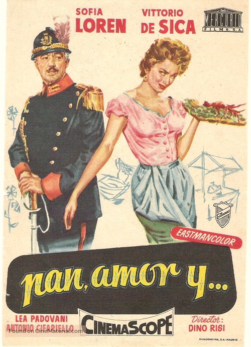 Pane, amore e... - Spanish Movie Poster