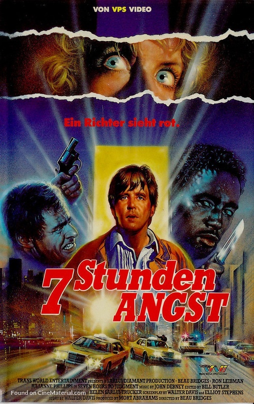 Seven Hours to Judgment - German VHS movie cover