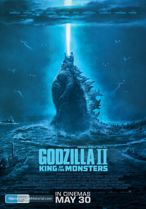Godzilla: King of the Monsters - Australian Movie Poster