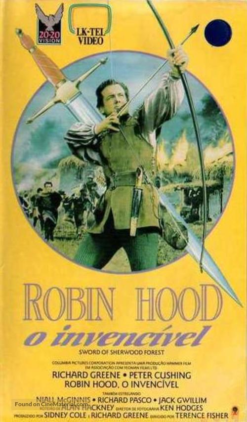Sword of Sherwood Forest - Brazilian VHS movie cover