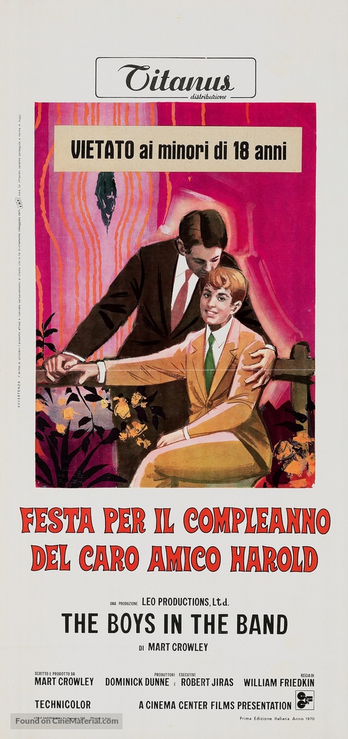 The Boys in the Band - Italian Movie Poster