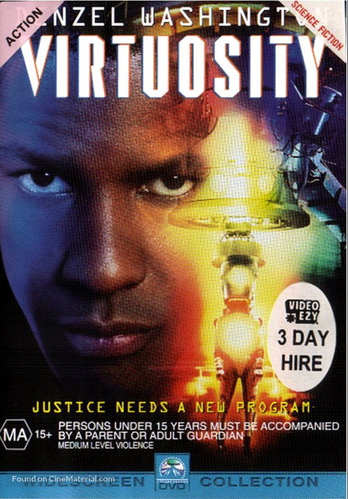Virtuosity - Australian DVD movie cover