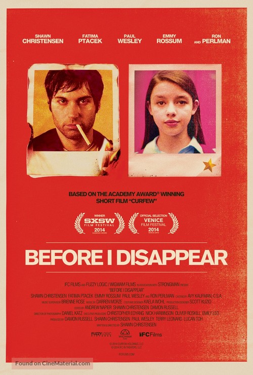 Before I Disappear - Movie Poster