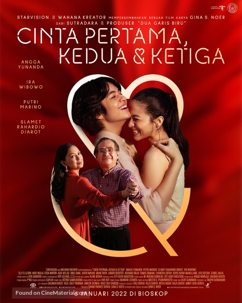 Cinta Pertama, Kedua, &amp; Ketiga - Indonesian Movie Poster