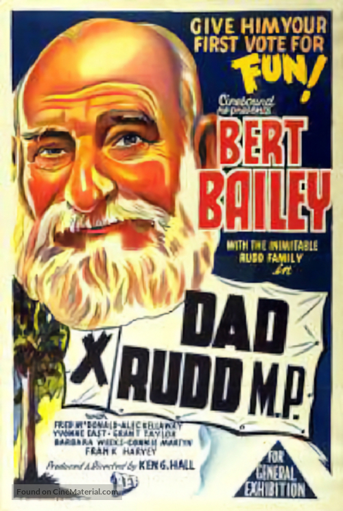 Dad Rudd, M.P. - Australian Movie Poster