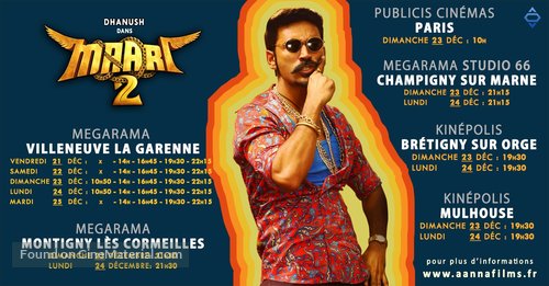 Maari 2 - French Movie Poster