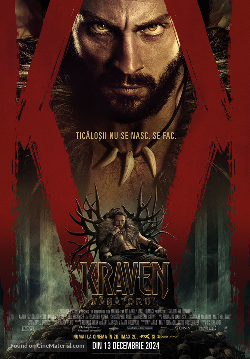 Kraven the Hunter - Romanian Movie Poster