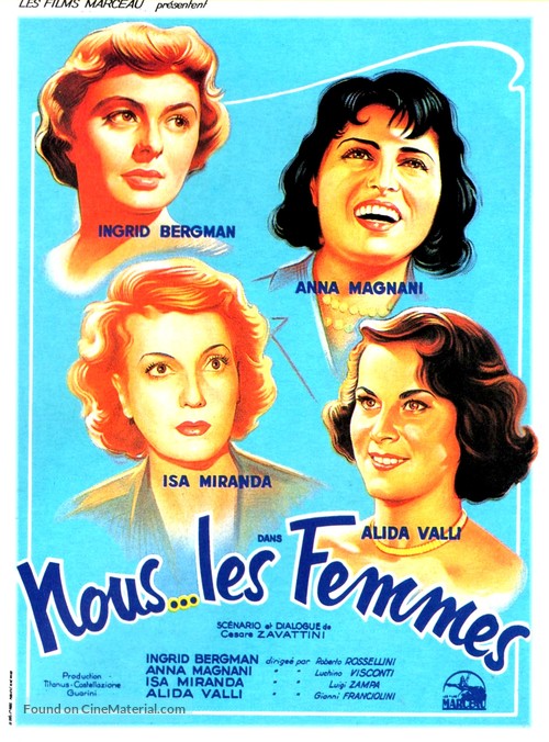 Siamo donne - French Movie Poster