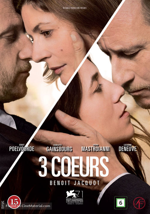 3 coeurs - Danish DVD movie cover