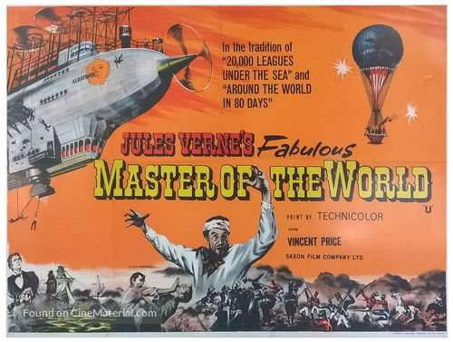 Master of the World - British Movie Poster