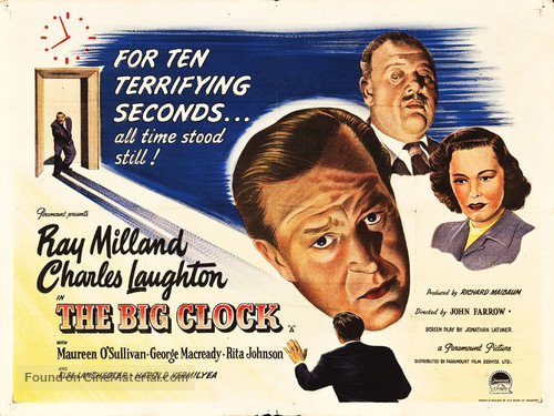 The Big Clock - British Movie Poster