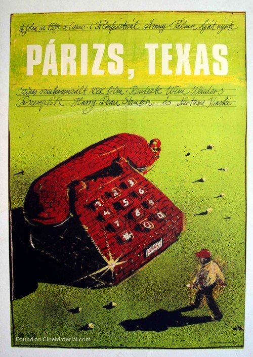 Paris, Texas - Hungarian Movie Poster