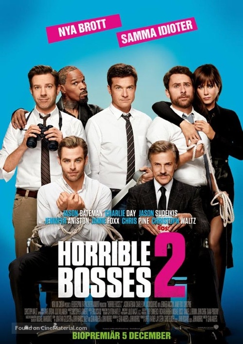 Horrible Bosses 2 - Swedish Movie Poster