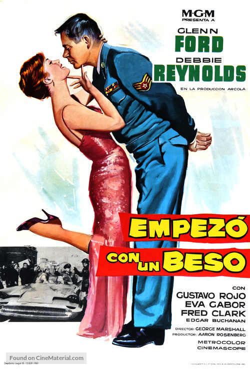 It Started with a Kiss - Spanish Movie Poster