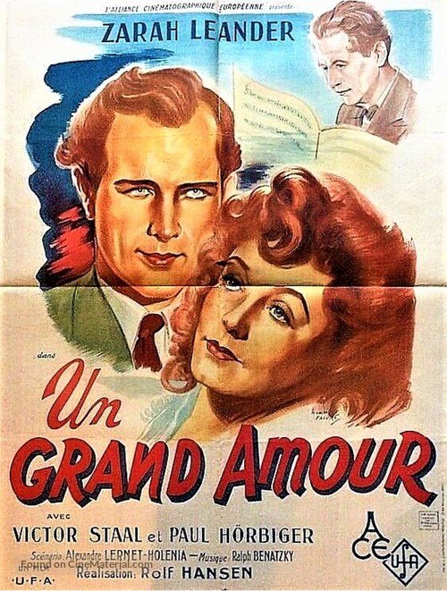 Gro&szlig;e Liebe, Die - French Movie Poster