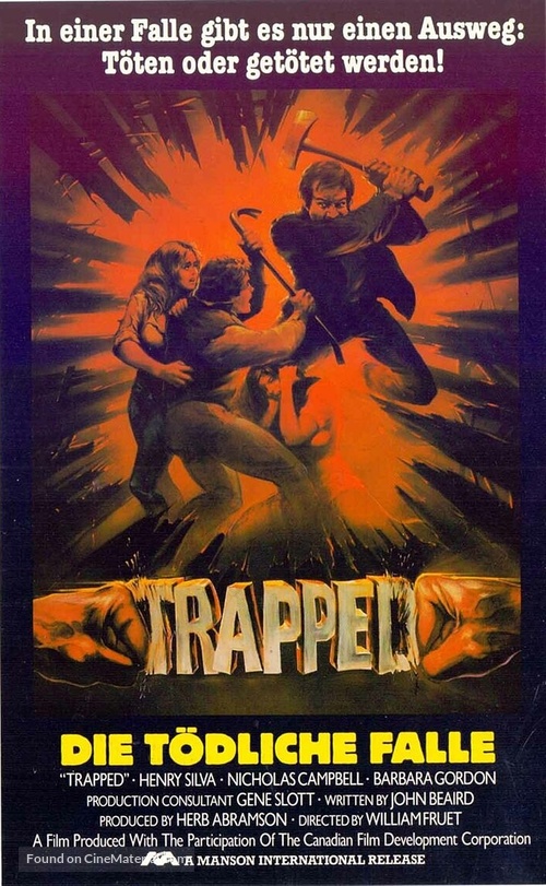 Trapped - German VHS movie cover