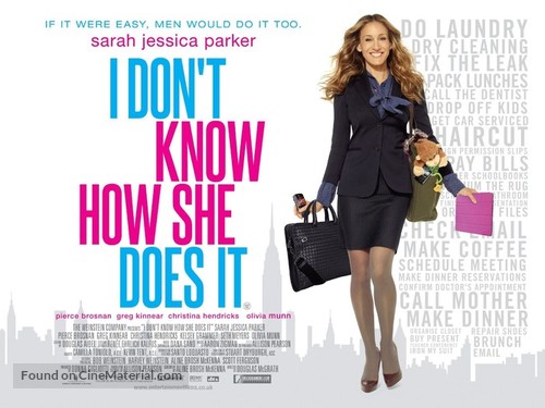 I Don&#039;t Know How She Does It - British Movie Poster