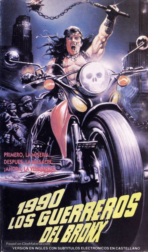 1990: I guerrieri del Bronx - Argentinian VHS movie cover
