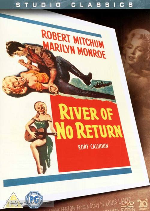 River of No Return - British DVD movie cover
