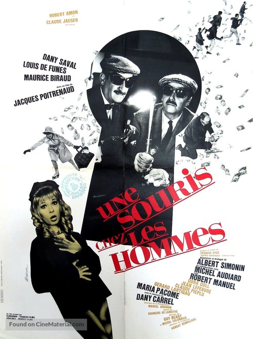 Une souris chez les hommes - French Movie Poster