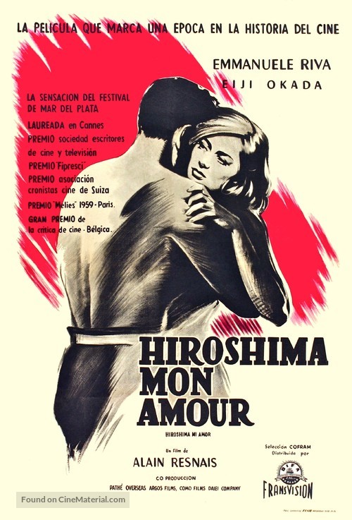 Hiroshima mon amour - Argentinian Movie Poster