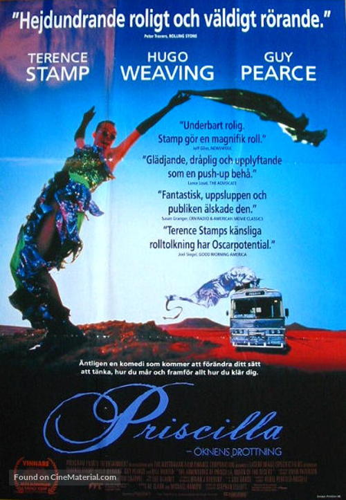 The Adventures of Priscilla, Queen of the Desert - Swedish Movie Poster