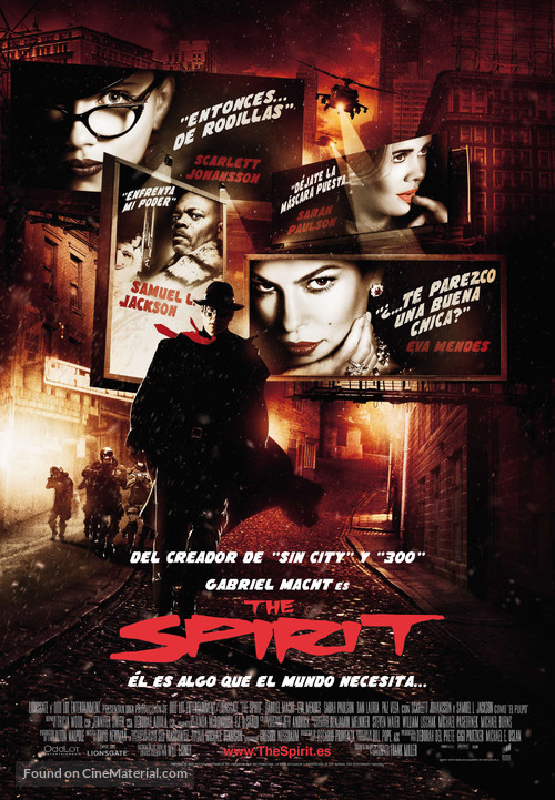 The Spirit - Spanish Movie Poster