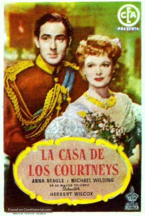 The Courtneys of Curzon Street - Spanish Movie Poster