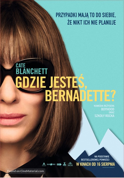 Where&#039;d You Go, Bernadette - Polish Movie Poster