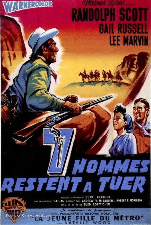 Seven Men from Now - French Movie Poster