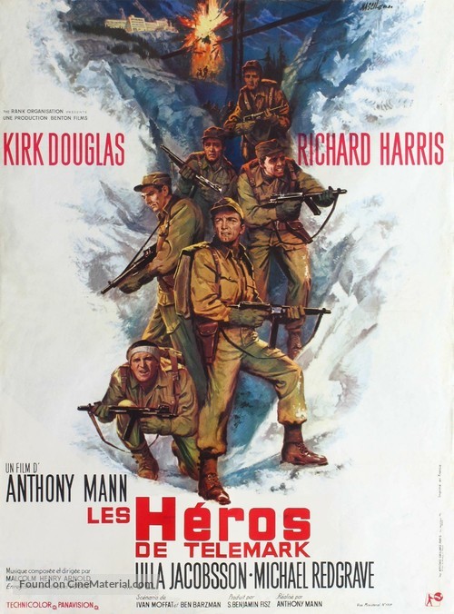 The Heroes of Telemark - French Movie Poster