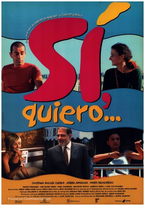 S&iacute;, quiero... - Spanish Movie Poster