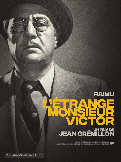 L&#039;&eacute;trange Monsieur Victor - French Re-release movie poster