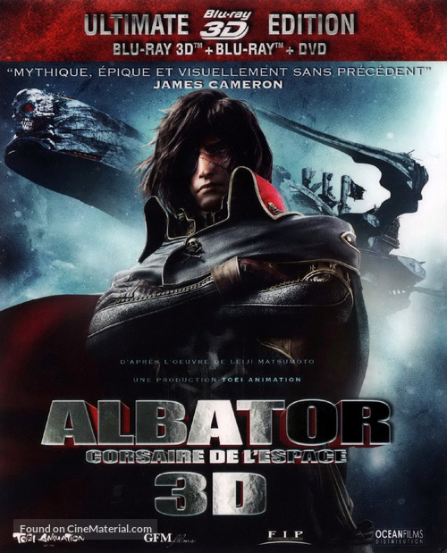 Space Pirate Captain Harlock - French Blu-Ray movie cover