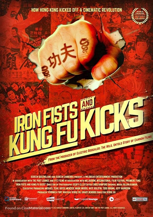 Iron Fists and Kung Fu Kicks - Australian Movie Poster