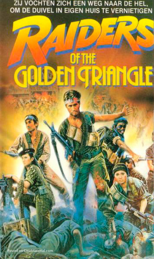 Raiders of the Golden Triangle - Dutch Movie Cover