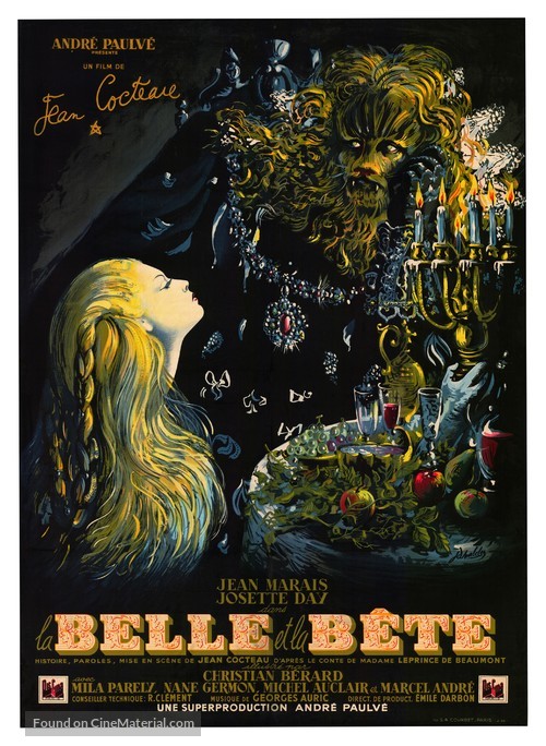 La belle et la b&ecirc;te - French Movie Poster