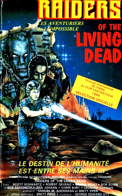 Raiders of the Living Dead - French VHS movie cover