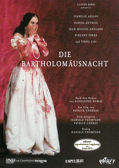 La reine Margot - German DVD movie cover