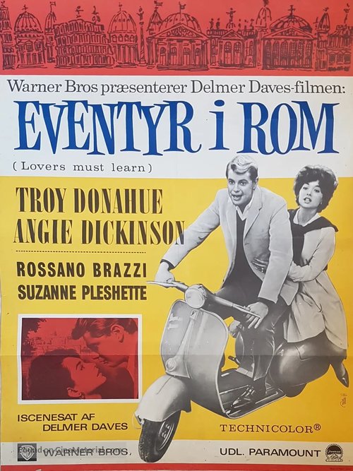 Rome Adventure - Danish Movie Poster