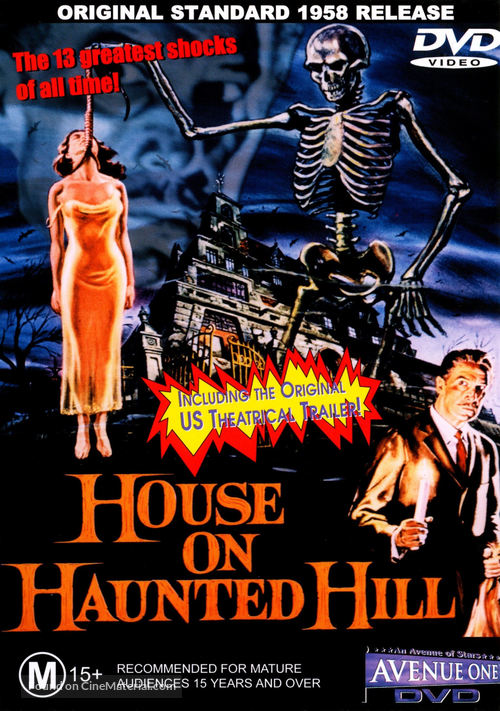 House on Haunted Hill - Australian DVD movie cover