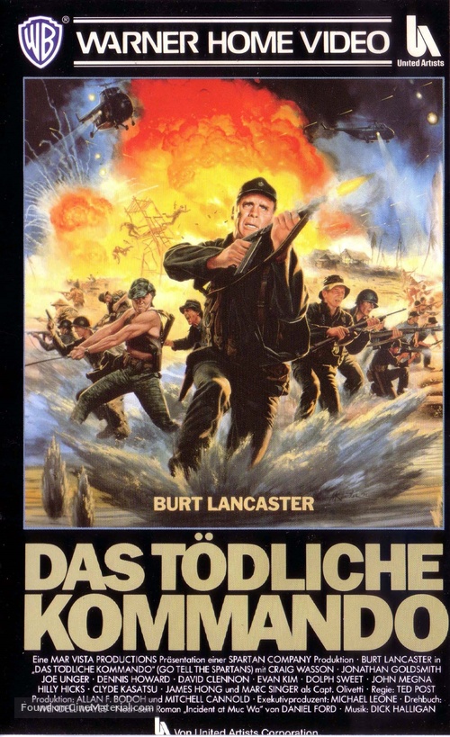 Go Tell the Spartans - German VHS movie cover