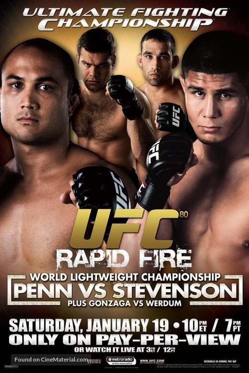 UFC 80: Rapid Fire - Movie Poster