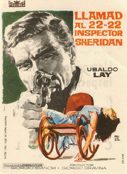 Chiamate 22-22 tenente Sheridan - Spanish Movie Poster