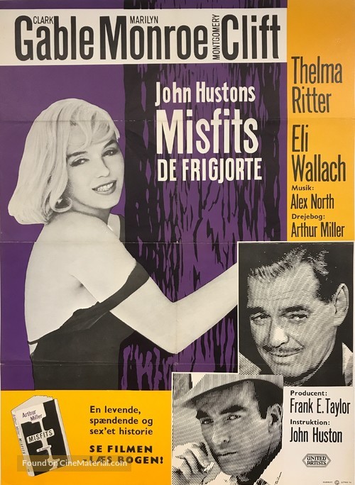 The Misfits - Danish Movie Poster